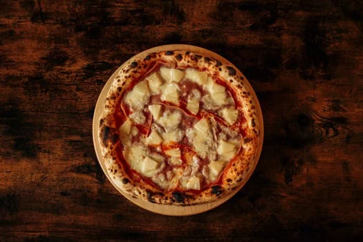 hawaiian pizza ham pineapple tropical flavors